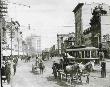 Looking North on Main St,early 1900's